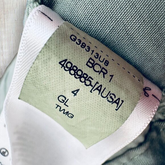 New GAP High Rise Wide Leg Crop Stretch Pleated Sage Olive Green Utility Pants 6 - Picture 7 of 7